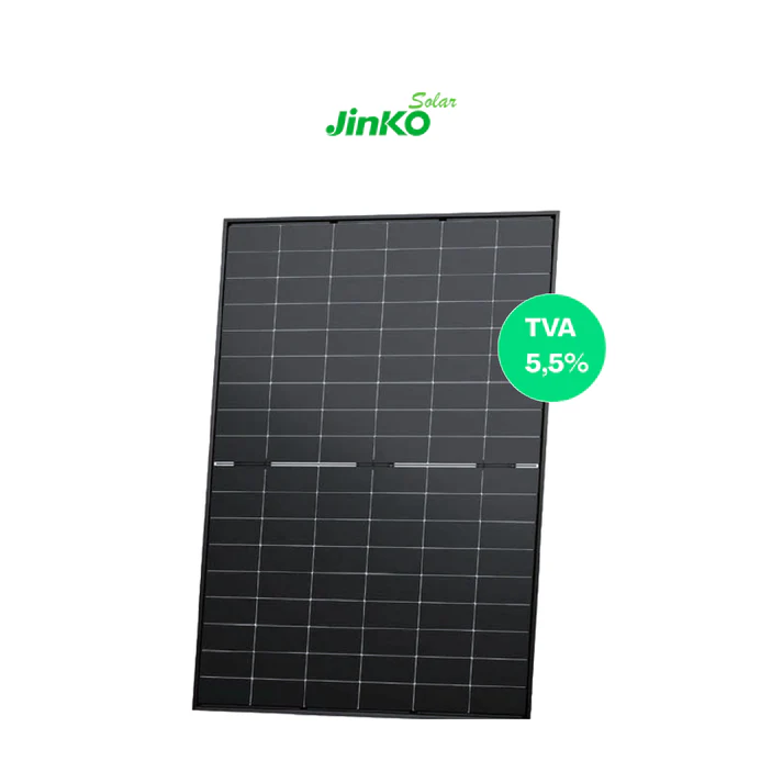 Panneau solaire Jinko Tiger Neo 500Wc bifacial cadre noir