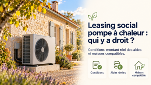 Leasing social pompe à chaleur 2026 en Charente-Maritime